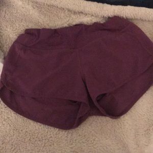 Dark pink lulu shorts